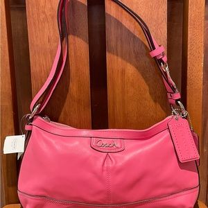 NWT Coach Park Leather East-West Duffle Shoulder Bag Crossbody F19729 Punch
